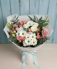 Букет цветов из:  Розы, Лизиантусы и Хризантемы #REPLACE_PRED# Ногинск-9
