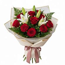 Букет цветов из:  Лилии и Розы #REPLACE_PRED# Ногинск-9