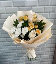 Букет цветов из:  Розы и Хризантемы в Ногинск-9