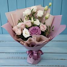 Букет цветов из:  Розы и Лизиантусы в Ногинск-9