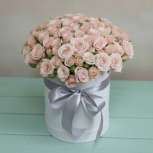 Цветочная композиция из Розы в шляпной коробке в Ногинск-9