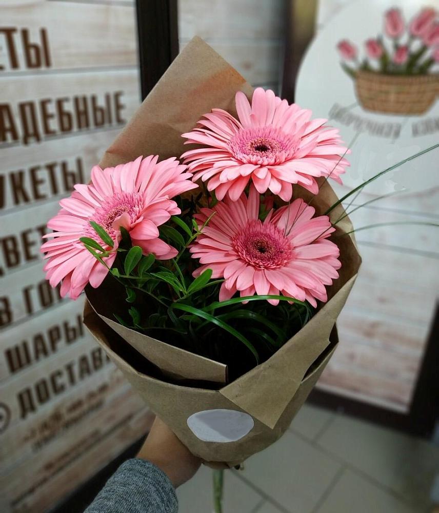 Букет цветов из: Герберы в Ногинск-9