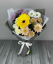 Букет цветов из:  Розы, Герберы и Хризантемы в Ногинск-9