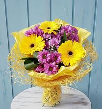 Букет цветов из:  Хризантемы и Герберы в Ногинск-9