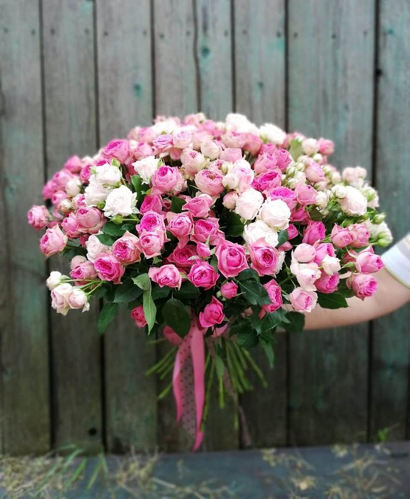 Букет Розовые кустовые розы Натали и Лав Лидия в Ногинск-9