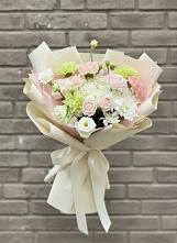 Букет цветов из:  Гвоздики, Розы, Лизиантусы и Хризантемы #REPLACE_PRED# Ногинск-9