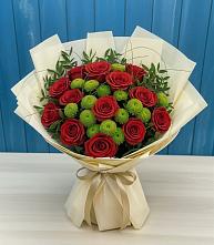 Букет цветов из:  Розы и Хризантемы в Ногинск-9