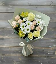 Букет цветов из:  Альстромерии, Розы и Хризантемы #REPLACE_PRED# Ногинск-9