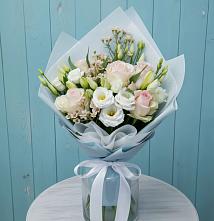 Букет цветов из:  Розы и Лизиантусы #REPLACE_PRED# Ногинск-9