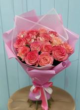 Букет 15 Розовых роз Равель #REPLACE_PRED# Ногинск-9
