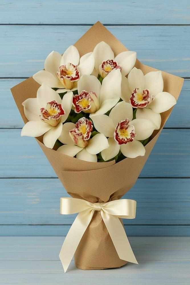 Букет цветов из: Орхидеи и Розы в Ногинск-9