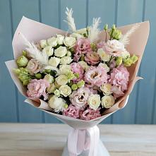 Букет цветов из:  Альстромерии и Розы в Ногинск-9