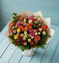 Букет Микс из разноцветных кустовых роз #REPLACE_PRED# Ногинск-9